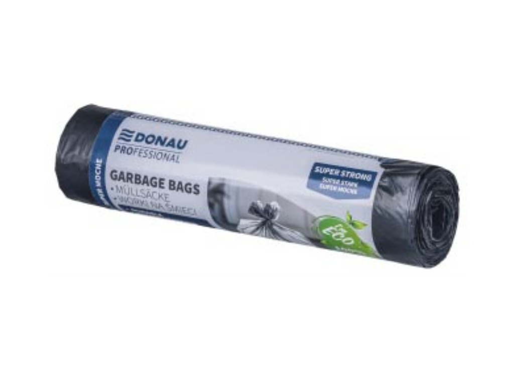 Professional vuilniszak Donau 31µ 69x62cm zwart (10)
