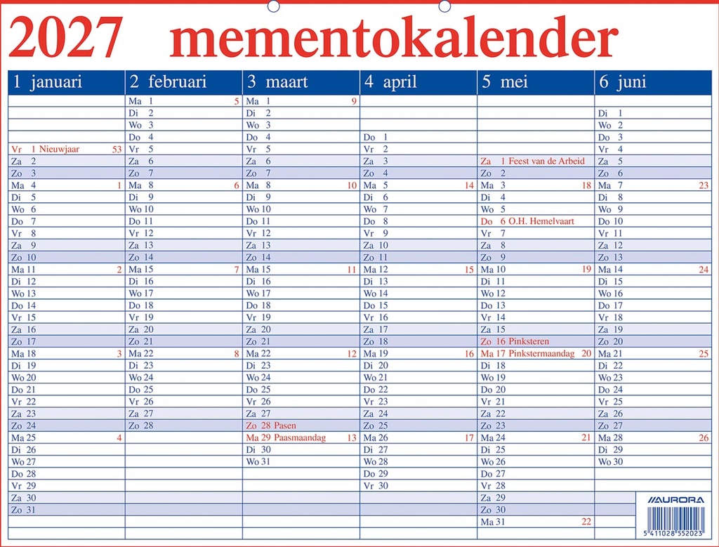 Memento 20 Aurora NL 2027