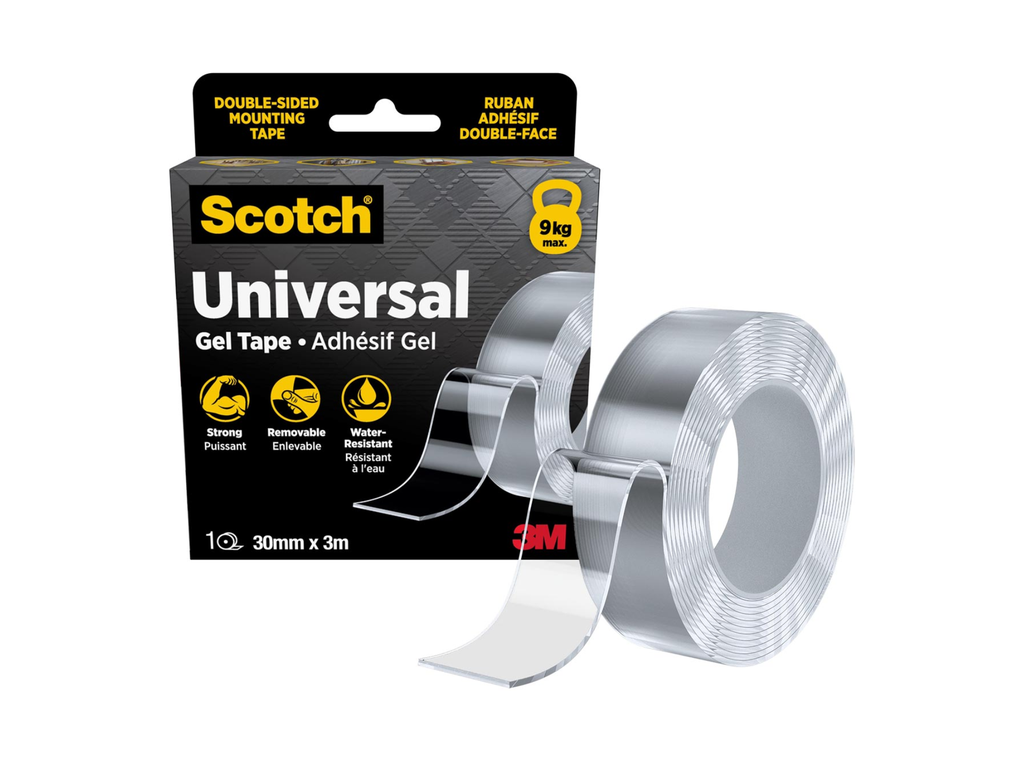 Montage geltape Scotch Universal 30mmx3m transparant