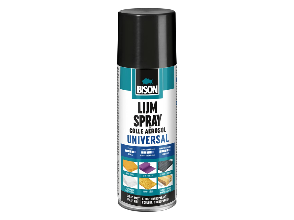 Lijmspray Bison universal 200ml
