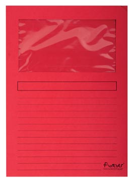 L-map Exacompta Forever karton A4 120g met venster (100)