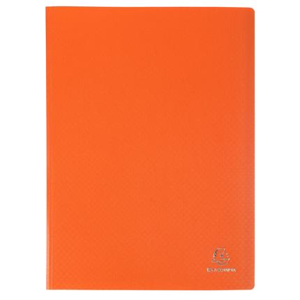 [EXA-88824E] Showalbum Exacompta PP A4 80 tassen vaste rug (oranje)
