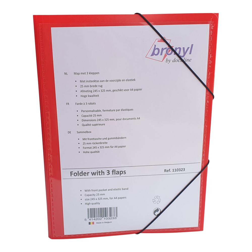Elastomap Bronyl A4 pano PP5 3 kleppen