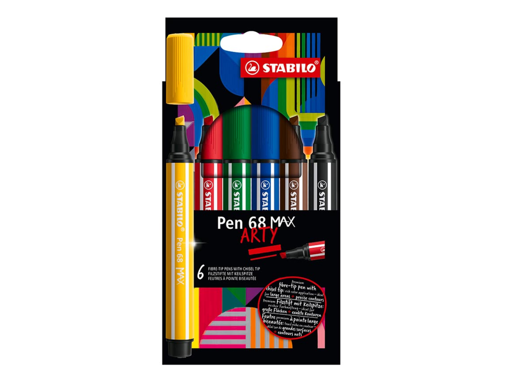 Viltstift Stabilo pen 68 max arty assorti (6)