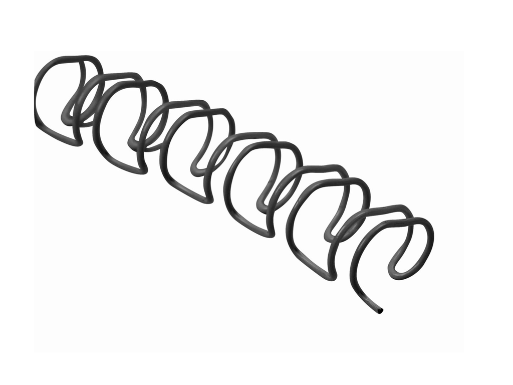 Bindrug Q-connect metaal 14.3 mm zwart (100)