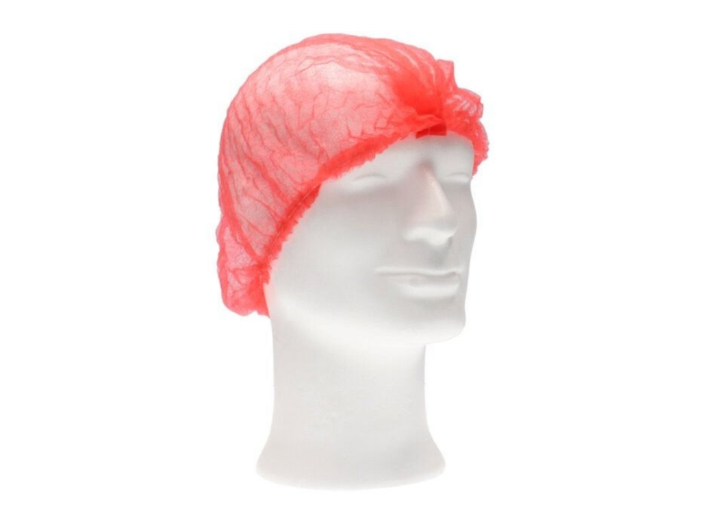 Haarnet CMT clip non-woven L 53cm PP rood (100)