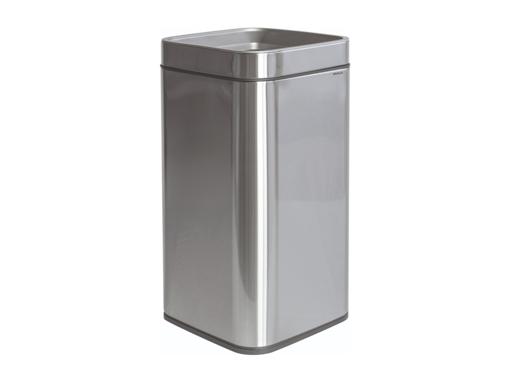 Afvalbak MAUL Prime 25 liter met inwerpopening rvs 