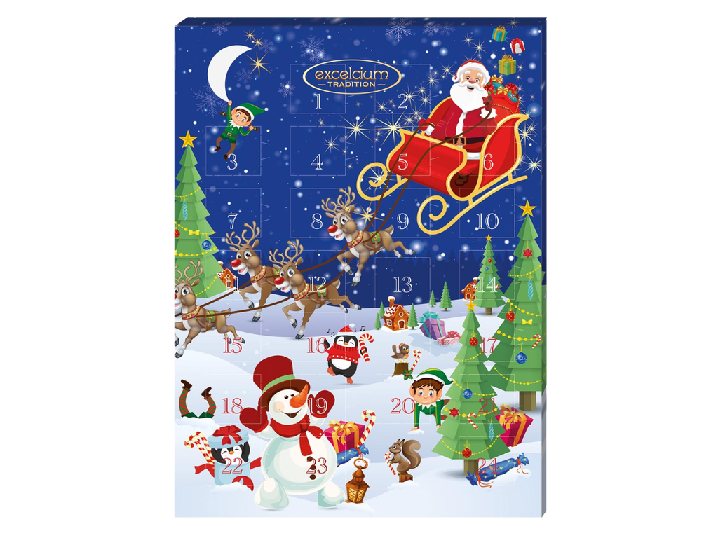 chocolade adventskalender Excelcium 65gr