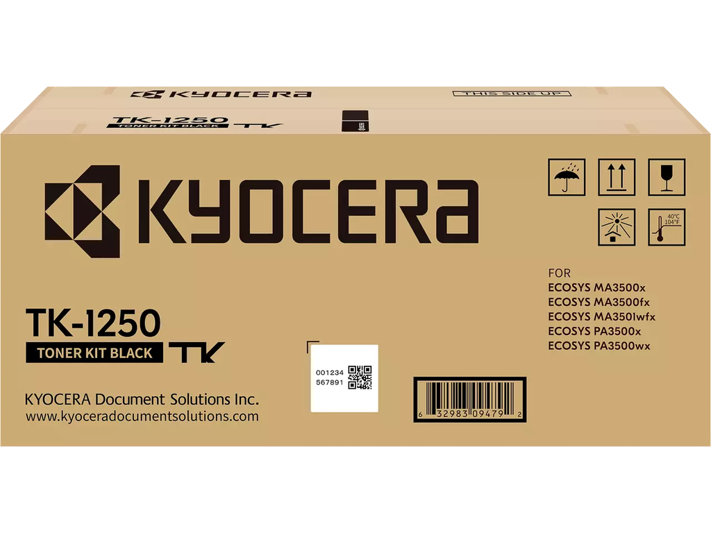 Toner Kyocera TK-1250 Ecosys MA/PA 3500 3.000 pag. BK 