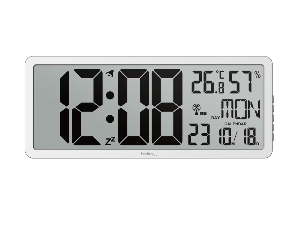 Wandklok Technoline WS 8135 digitaal 367x157x24 mm 