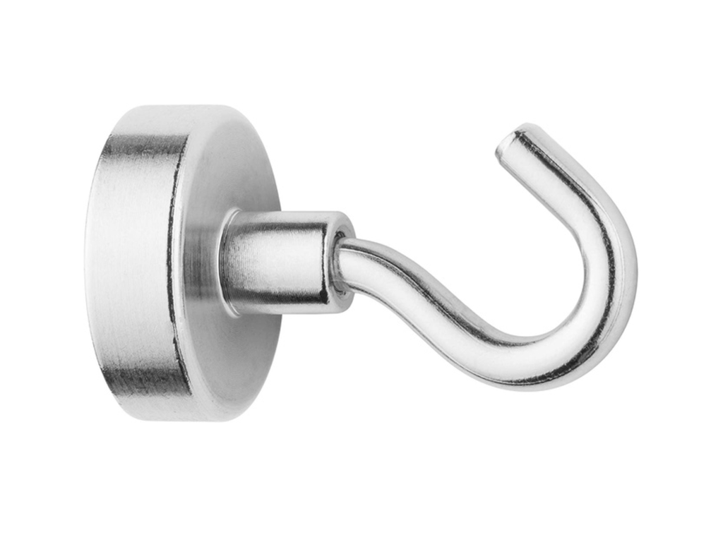 Magneet met haak Westcott 25mm zilver Trekkracht +/- 15kg 
