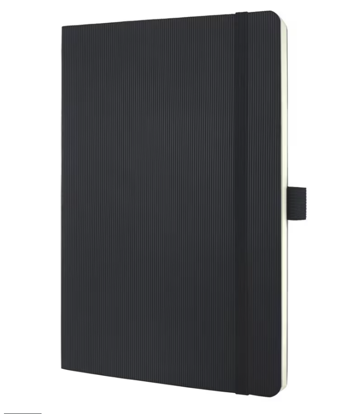 Notitieboek Sigel Conceptum softcover A5 blanco 194blz zwart