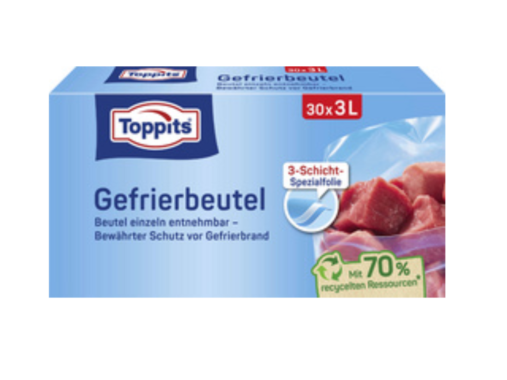 Diepvrieszakken Toppits 45x 6liter