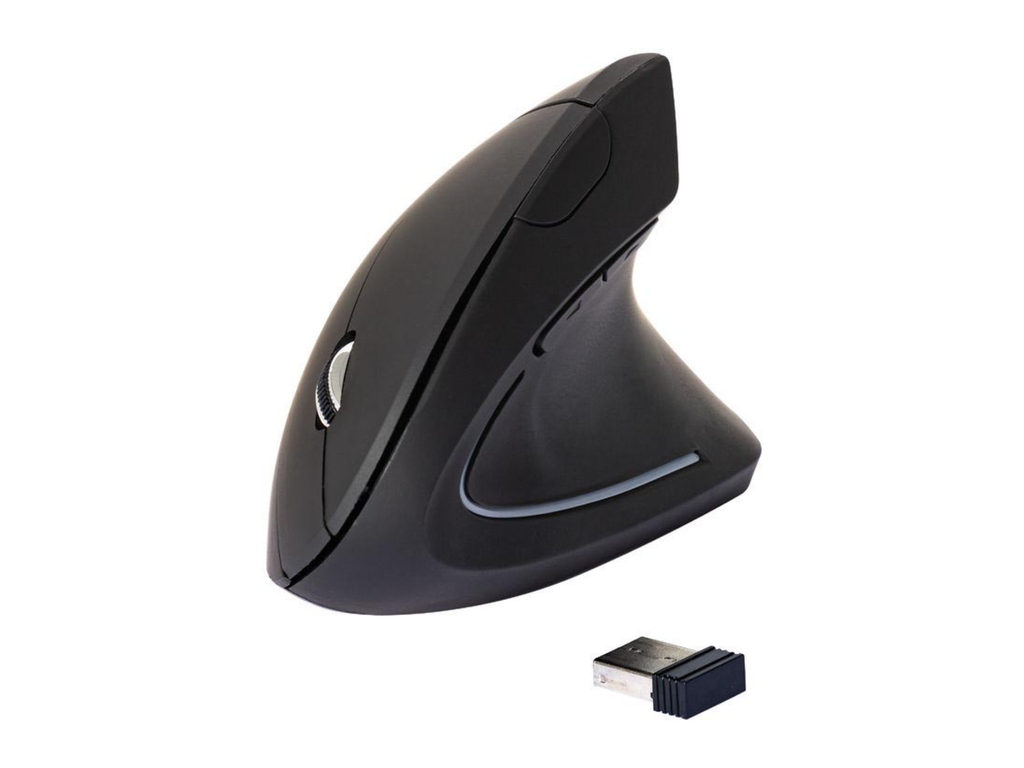 Ergonomische muis Q-connect voor rechtshandigen draadloos