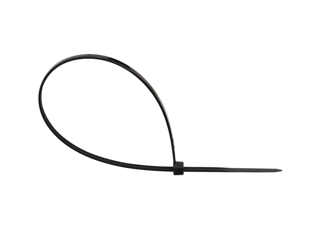 Kabelbinder Q-connect 400X4,8mm zwart (100)