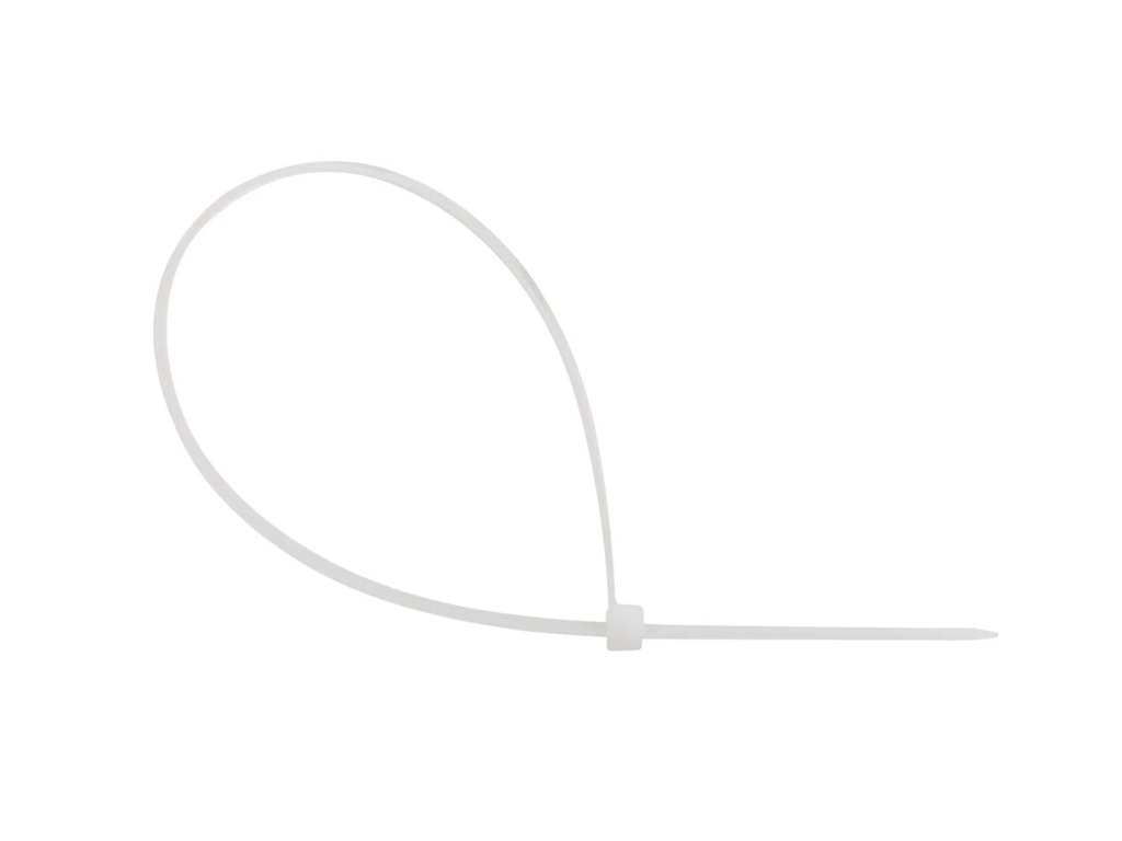 Kabelbinder Q-connect 300x4,8mm transparant (100)