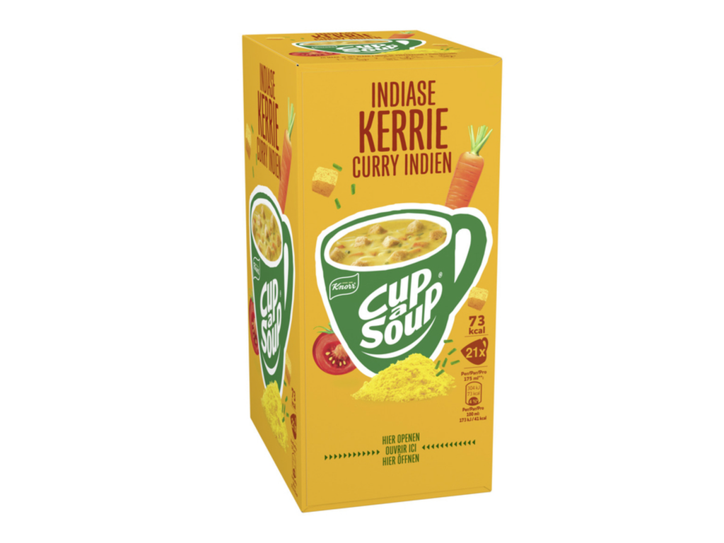 Cup-A-Soup Knorr Indiase kerrie 175ml (21) 