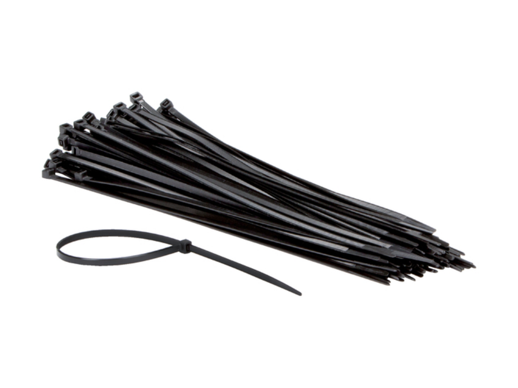 Kabelbinders IEZZY nylon 4.8x200mmzwart (100)