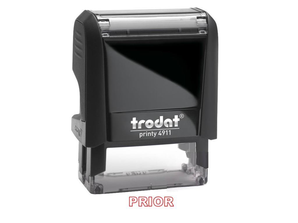 Trodat Printy 4911 + tekst rood prior