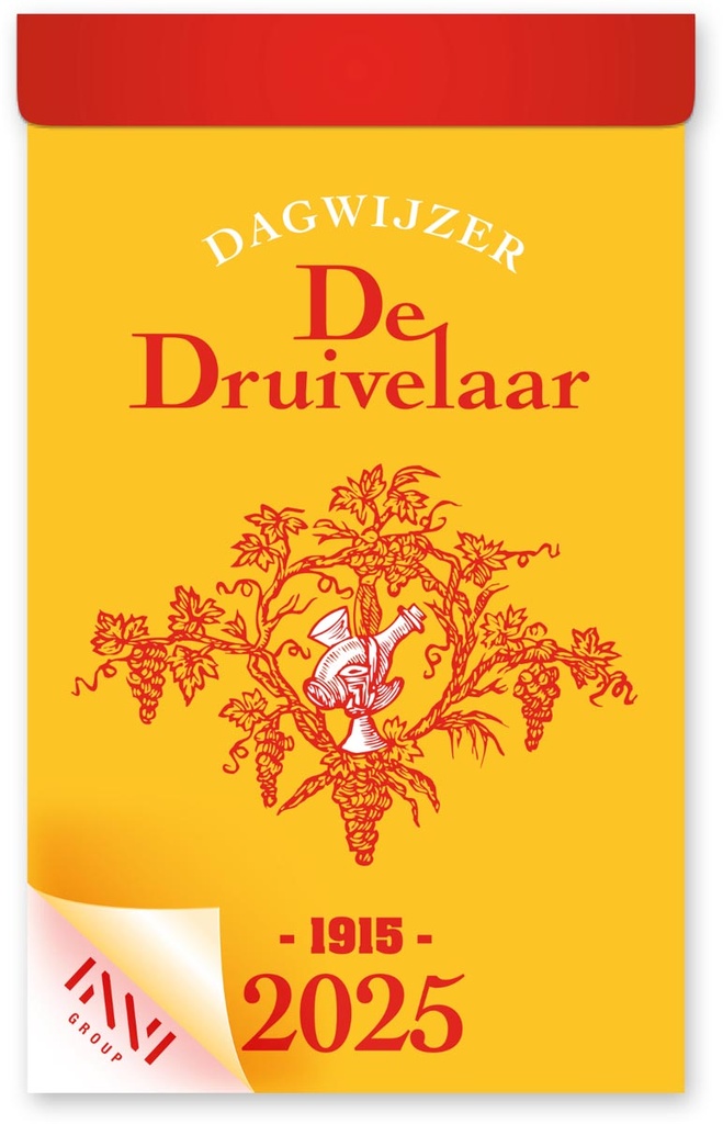 Scheurkalender "De Druivelaar" 65x100mm 2025