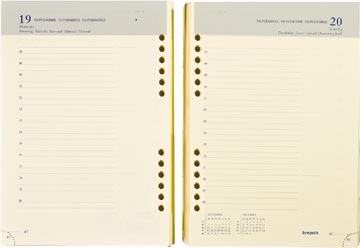Vulling Brepols voor agenda Brefax 1 145x210mm zestalig 2026 1 dag/pagina