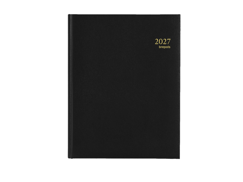 Agenda Brepols Timing Lima 171x220mm zestalig zwart 2027 1 week/2 pagina's