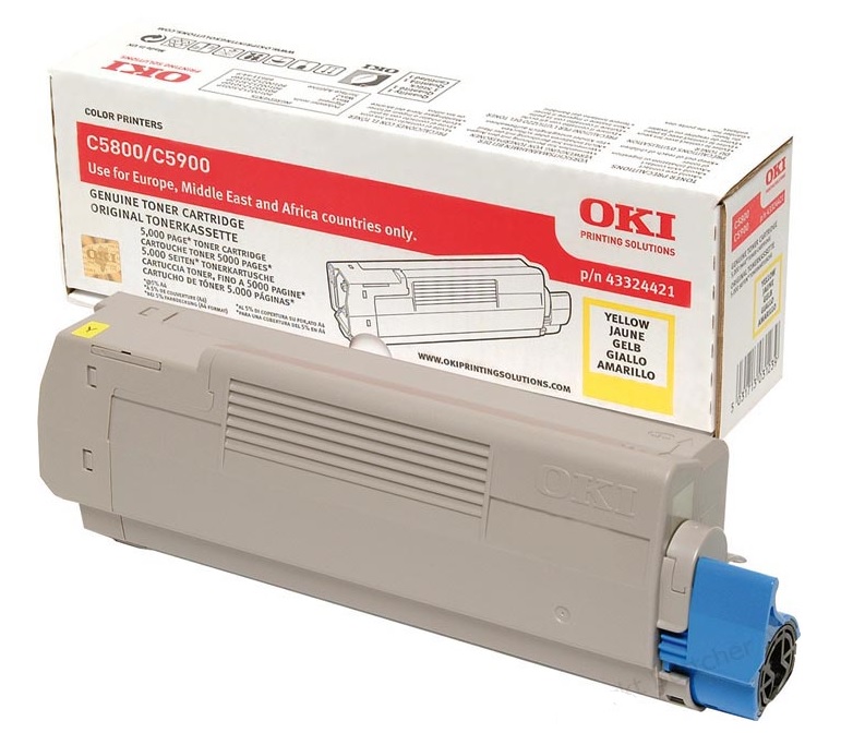 Toner Oki Color Laser 43324421 C5800dn 5.000 pag. YEL