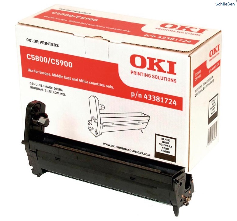 Drum Oki Color Laser 43381724 C5550 MFP 20.000 pag. BK