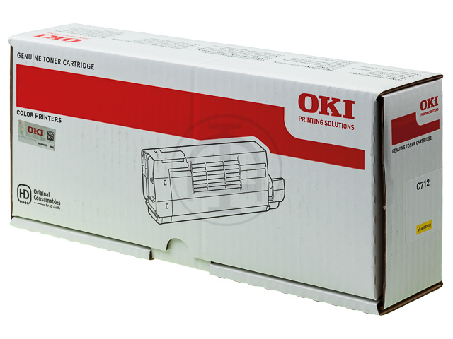 Toner Oki Color Laser 46507613 C712dn 11.500 pag. YEL