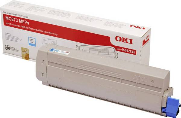 Toner Oki Color Laser 45862816 MC883 10.000 pag. CY