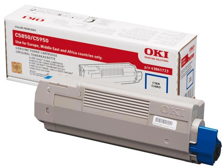 Toner Oki Color Laser 43865723 MC560dn 6.000 pag. CY