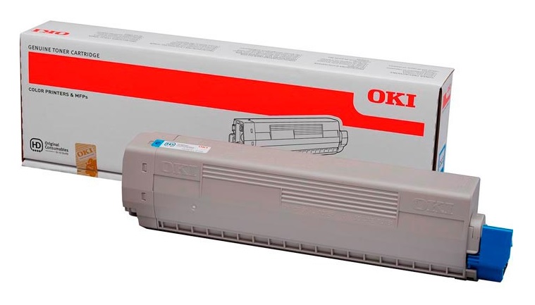 Toner Oki Color Laser 44844615 C822dn 7.300 pag. CY