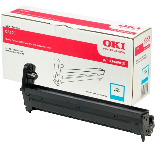 Drum Oki Color Laser 43449015 C8600cdtn 20.000 pag. CY