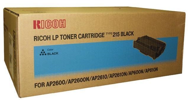 Toner Ricoh Mono Laser 400760 Aficio AP2600 20.000 pag. BK
