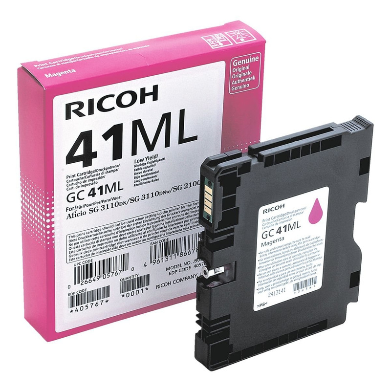 Cartridge Ricoh Inkjet GC41 Aficio SG 2100N 400 pag. MAG (405767)