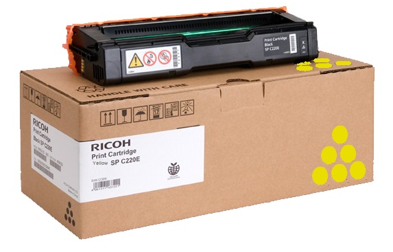 Toner Ricoh Color Laser 406143 Aficio SP C220N 2.300 pag. YEL (406106/407643)