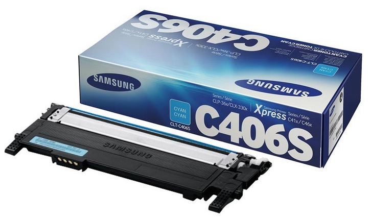Toner Samsung Color Laser CLT-C406S CLP-360 1.000 pag. CY
