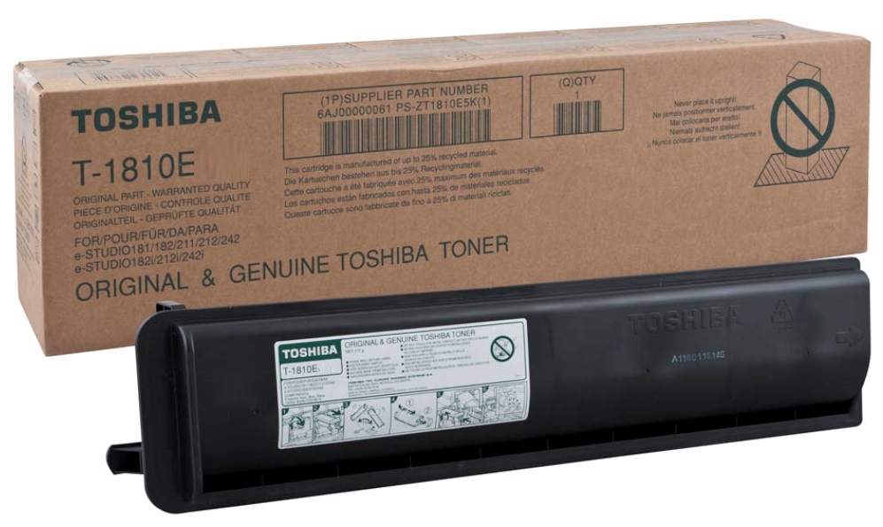 Toner Toshiba Mono Laser T-1810E e-STUDIO 181 24.500 pag. BK