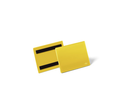 Magnetische documenthouder Durable liggend formaat  A6 geel (50)