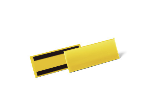 Magnetische documenthouder 1/2 Durable A5 liggend formaat geel (50)
