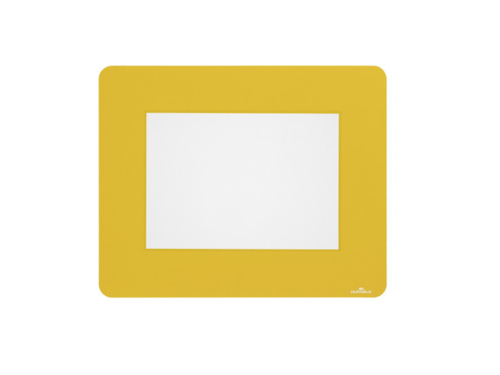 Vloermarkering Durable sticker kader voor A5 documenten verwijderbaar geel (10)