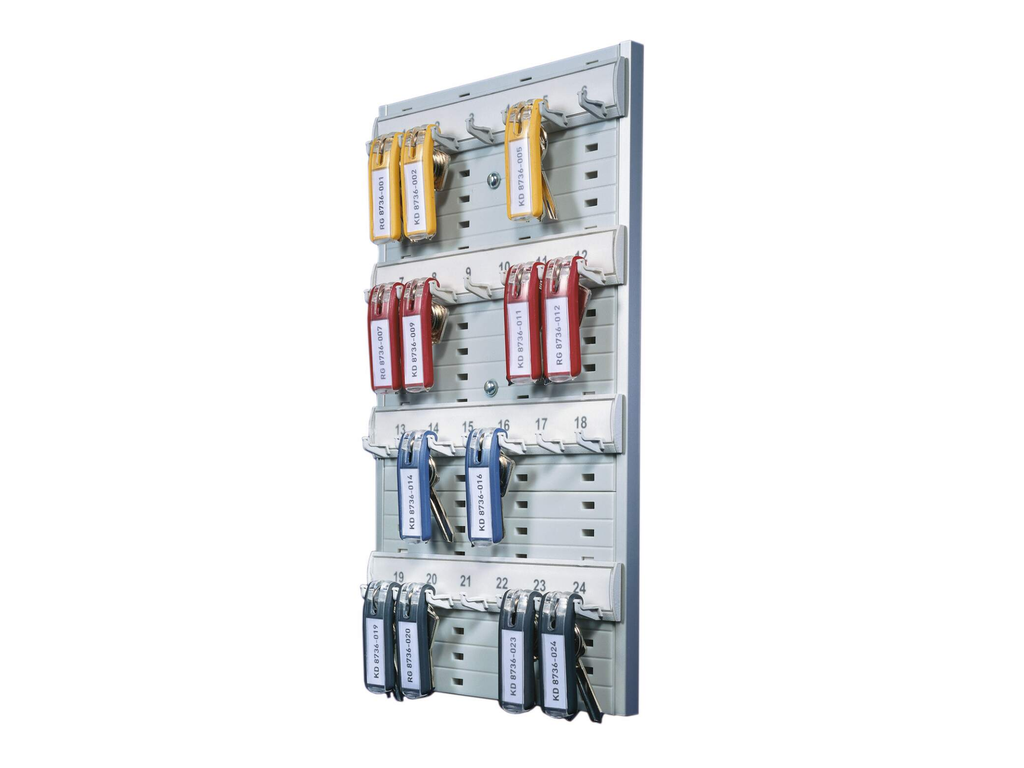 Sleutelrek Durable Key board wandbevestiging voor 24 sleutels incl 6 sleutelhangers