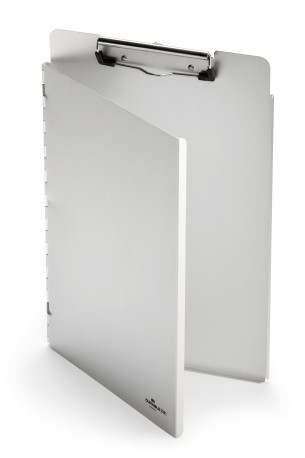 Clipboard met cover Durable aluminium A4 metaal-zilver