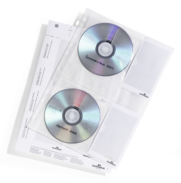 Showtas Durable voor 4 CD's/DVD's PP transparant (5)