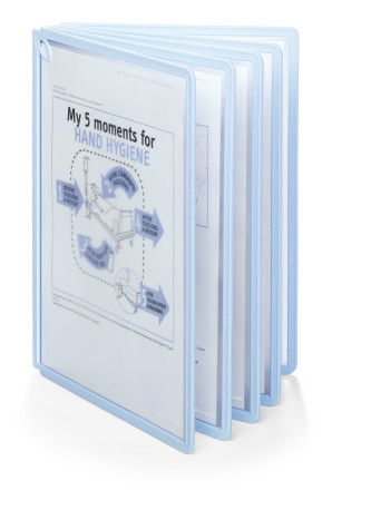 Zichtpaneel Durable Sherpa Panel Bact-O-Clean A4 blauw (5)