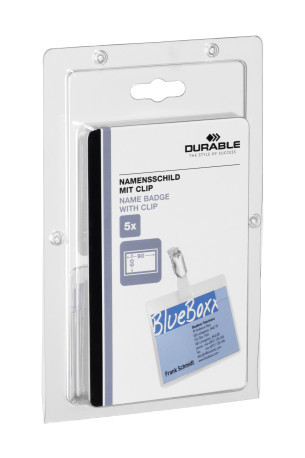 Naambadge deels dekkend Durable 60x90mm retailverpakking transparant (5)