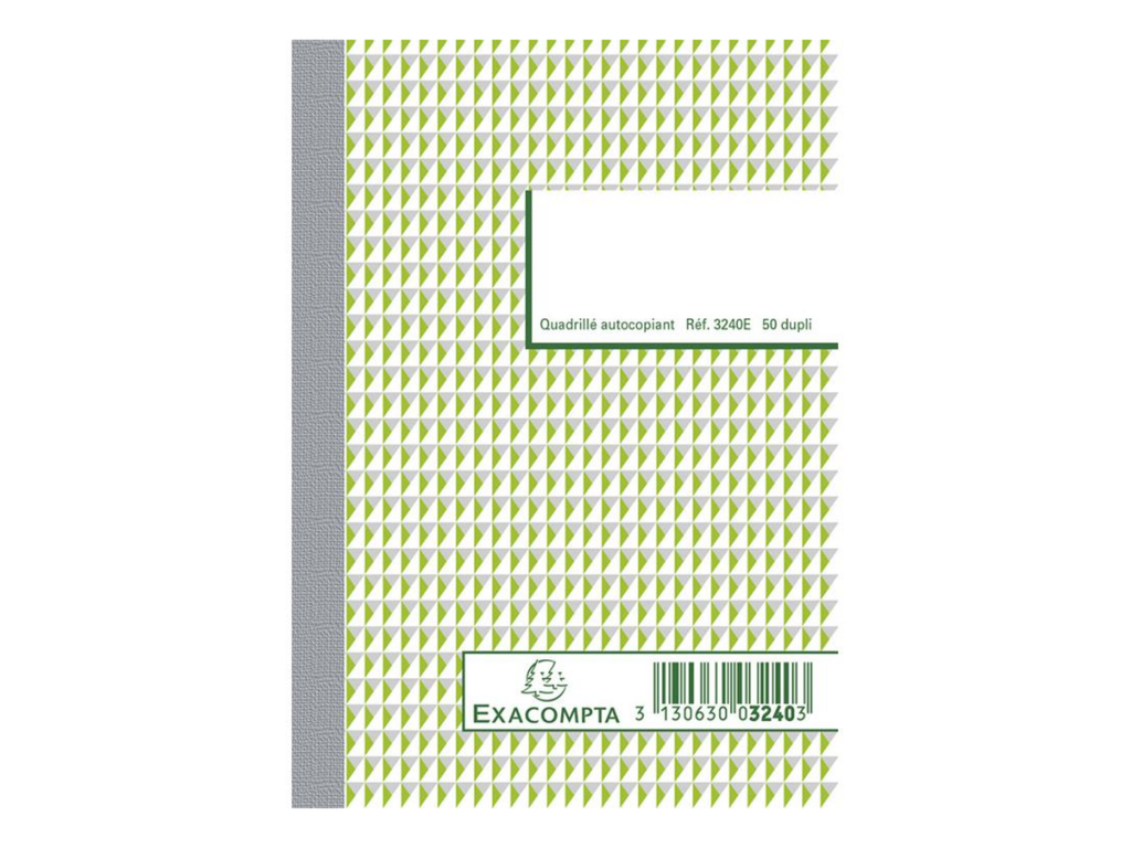 Orderboek geruit NCR 2-v 14,8x10,5cm 