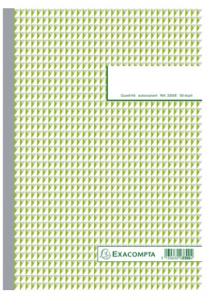 Doorschrijfpapier Exacompta 297x210mm geruit zelfkopiërend dupli 50sets