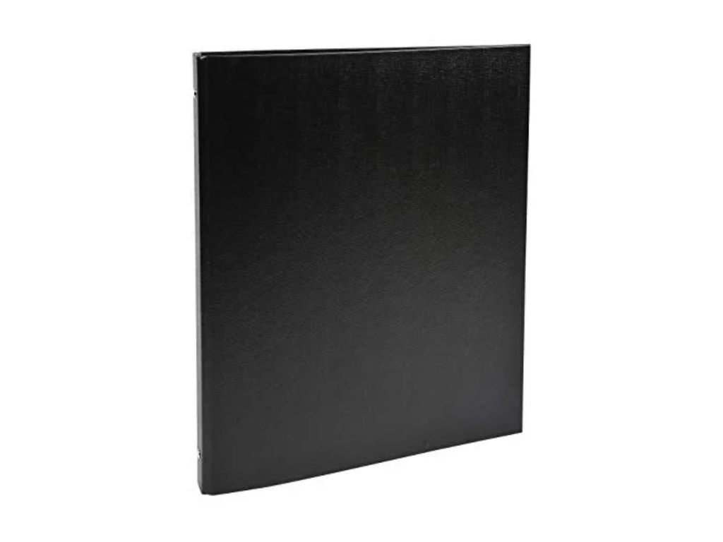 Ringmap Exacompta PP A4 4 ringen 15mm rug 20mm zwart