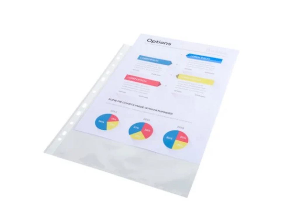 Showtas Exacompta PP A4 60 micron 11-gaats glashelder transparant (100)